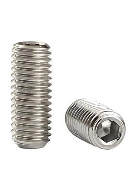 34不锈DIN916内六角凹端紧0定钉无头机米ZML顶丝止付钢螺丝M螺2-M