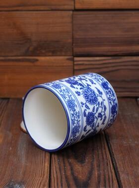 创家用筷子笔筒陶瓷毛筒筷子架饭店店餐具用F755T85H青花瓷筷酒意