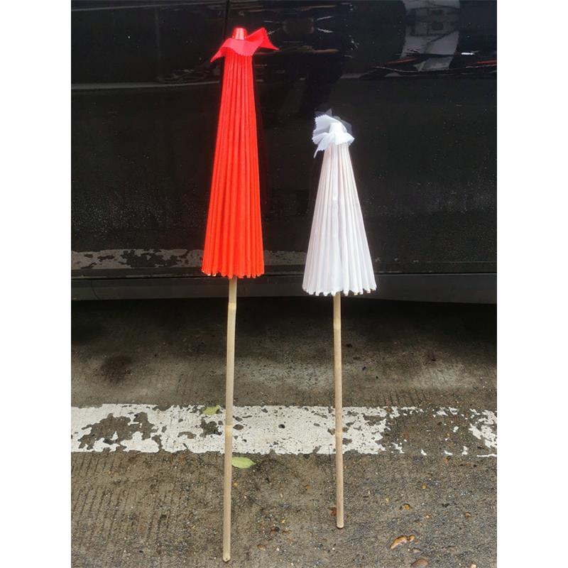 NRO古装伞汉服道具伞伞杆白色Fo伞fo酱的伞长子舞蹈绸布油纸摄影