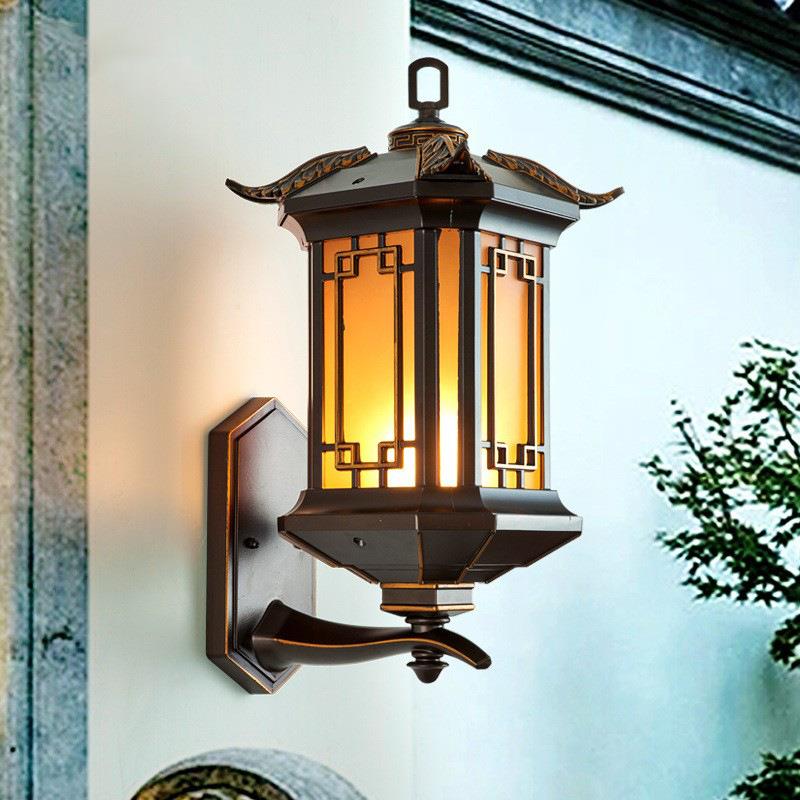 户外外壁灯防院水庭灯新式中室GVS别墅大门口阳台外墙路灯围墙露