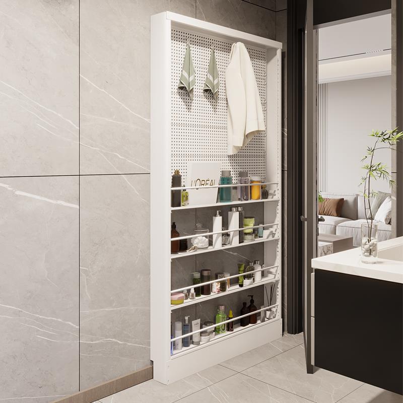 新书款可定架制物钢制门后F78S569T洞洞板置架一体靠落地墙极窄收