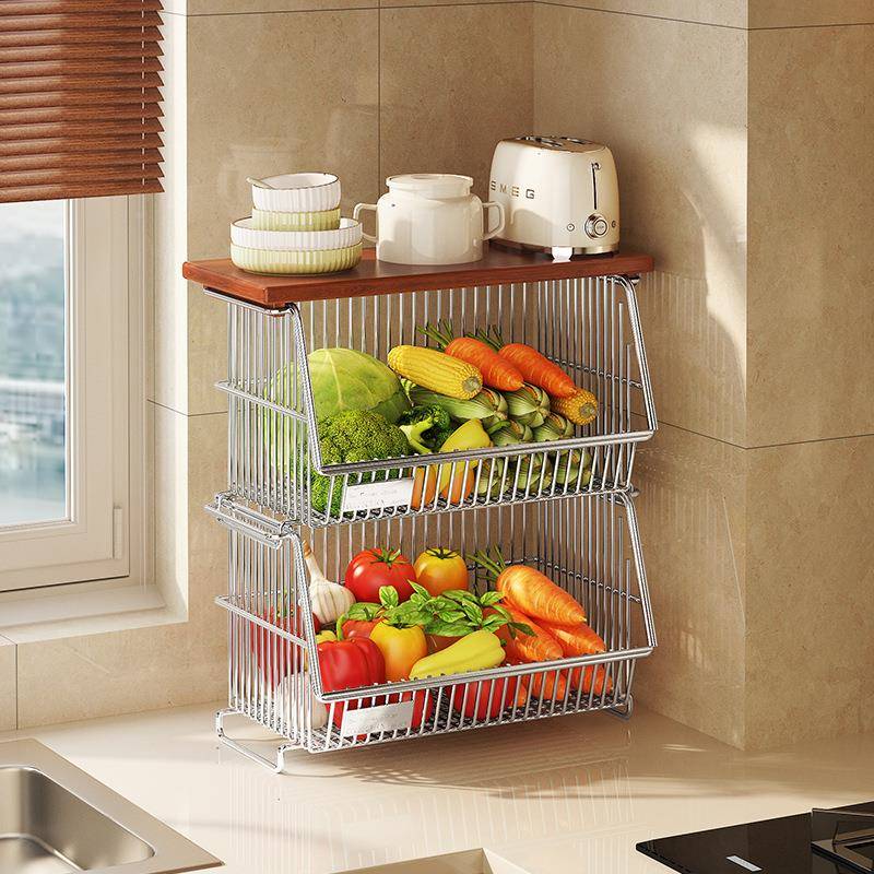 料厨房调品置物架多功能台葱姜多蒜蔬菜调味GDJ料层面家用收纳架