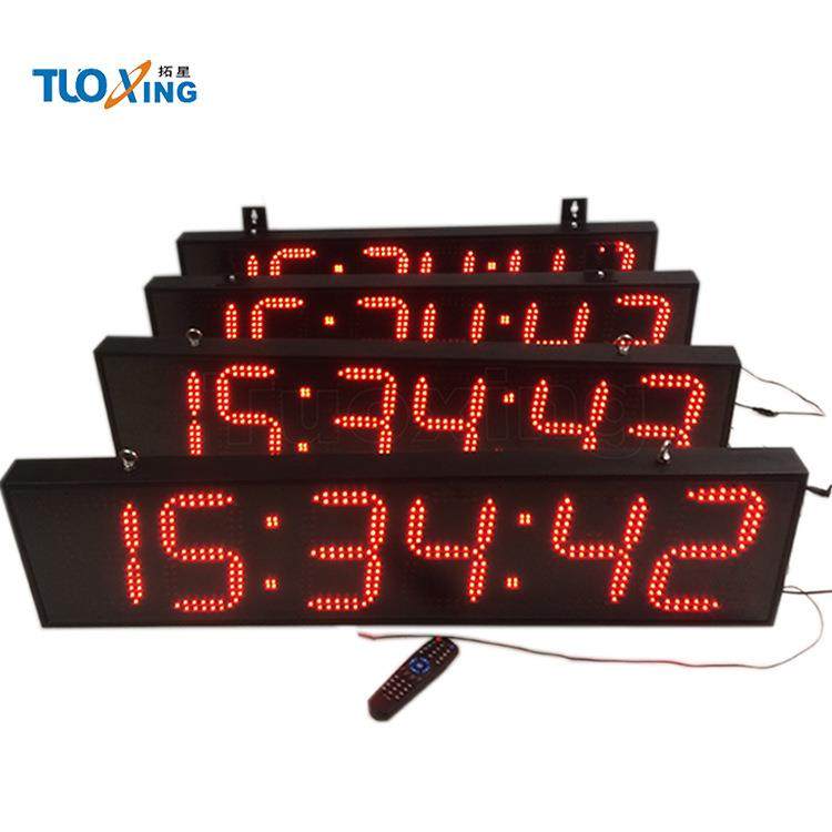 TC0680A【户子外防场水电钟】L教堂广酒店ED数字温度循环显示大型