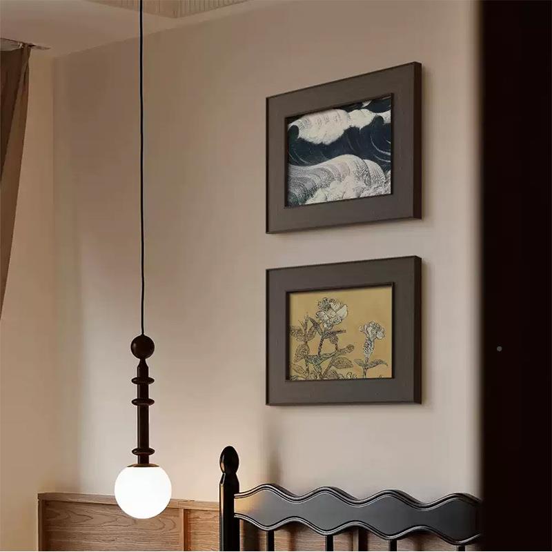 实VUF木画法式中饰古风客厅装画餐厅饭厅室挂床头房间主卧斗卧柜