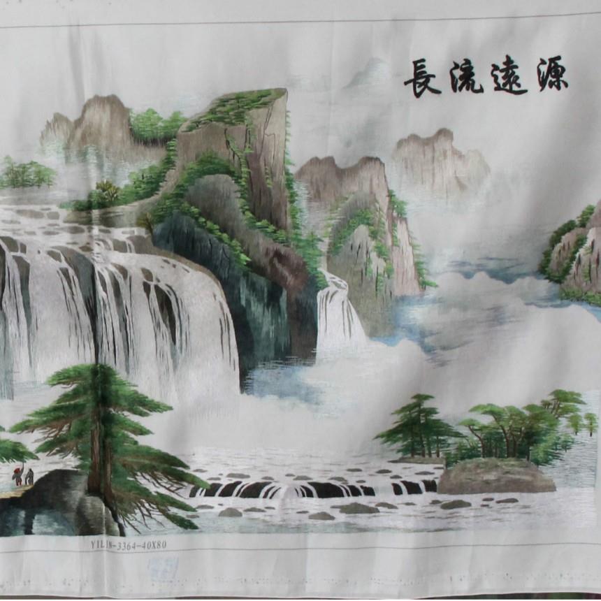 厂家生苏绣绣办公产室客厅装饰画片工刺绣手家居331挂画源远流长