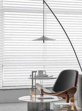 电动香格阳里拉窗帘百叶打孔台遮光遮61340阳客厅升降柔纱免卷帘卷拉式