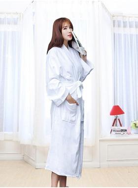 酒宾全棉割绒毛巾31026布浴长袍男女士加店厚纯棉柔软馆吸水中款