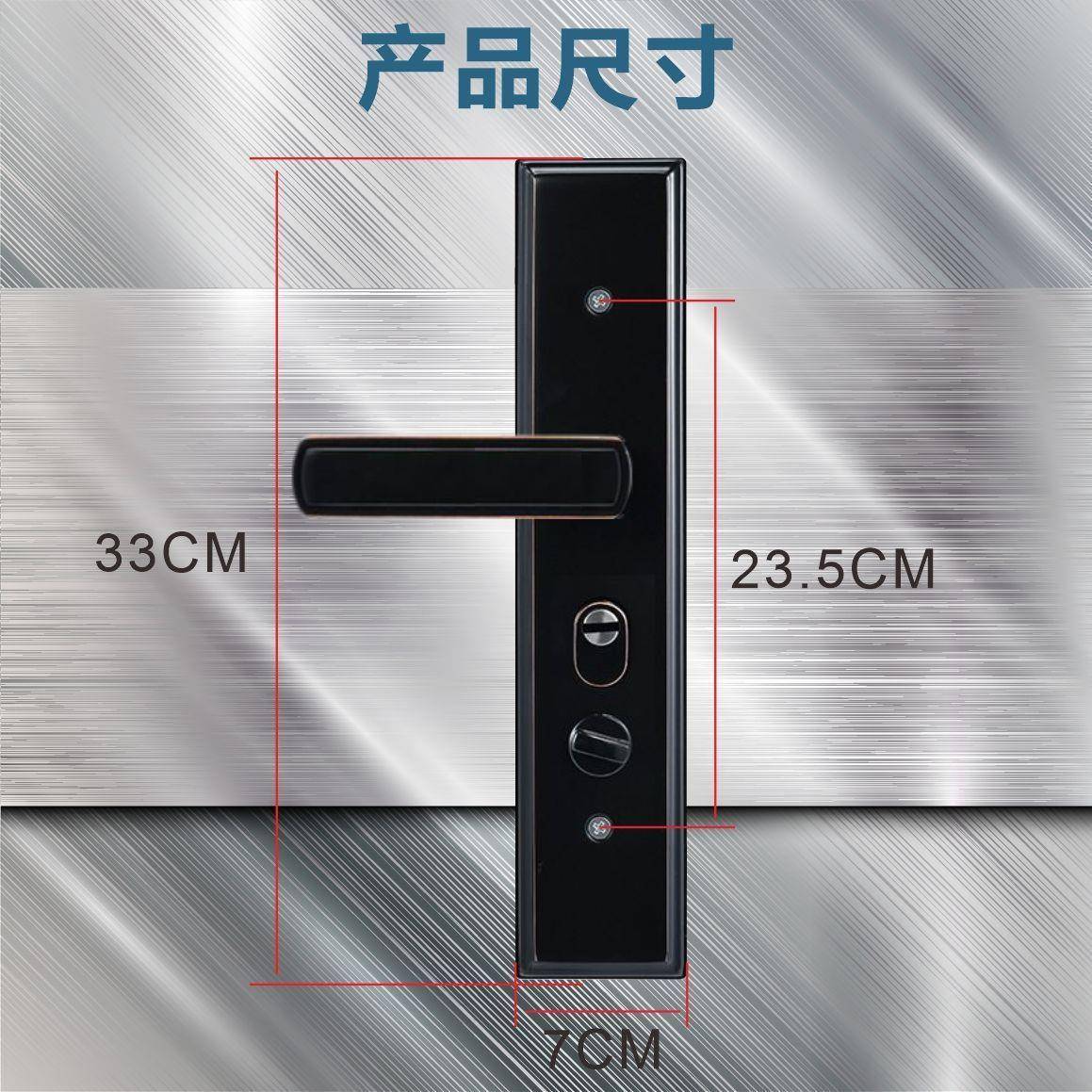 盗门锁套装通用门型锁的锁门NSN家用外锁黑色超c老式农防村大门锁