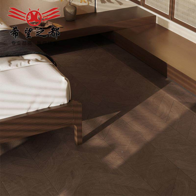 法式复古AB面菱形鱼XVK骨拼木纹砖3瓷001200木风原客x厅仿实木地