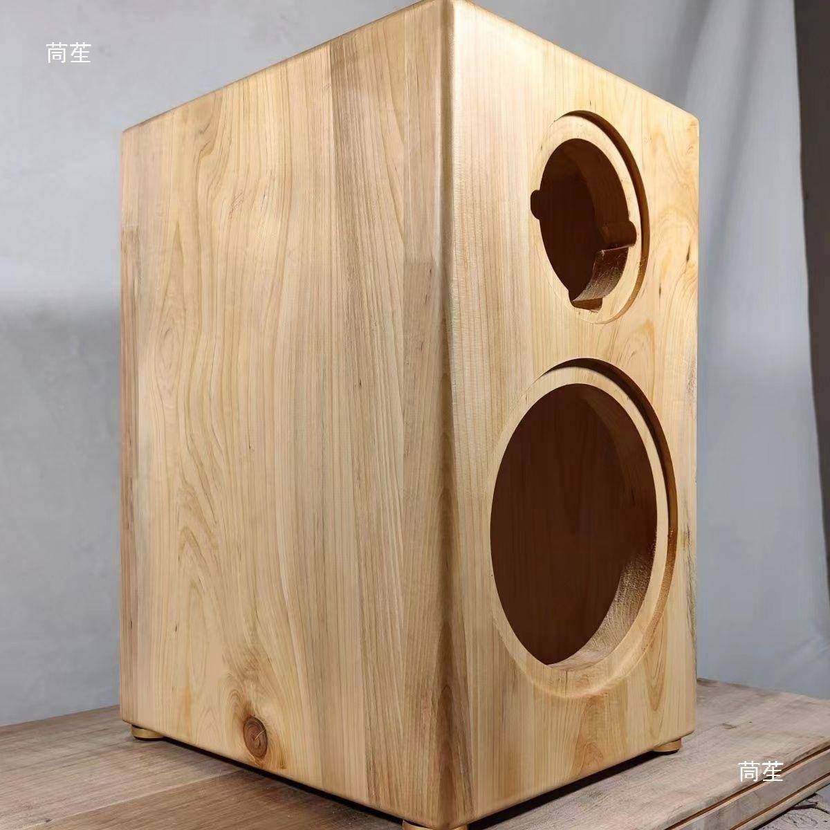 实木音箱空4寸5箱寸.5外寸8寸6低音炮汽车户外tj#lou+s书架无源音