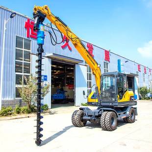 挖机改螺装 AKL螺杆旋钻光伏螺旋钻树坑电线孔钻孔机拧旋地桩机螺