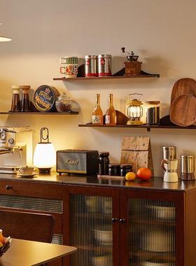 5U免墙上置物G1111架打孔艺术隔板电视装墙面床头饰搁板层板客厅