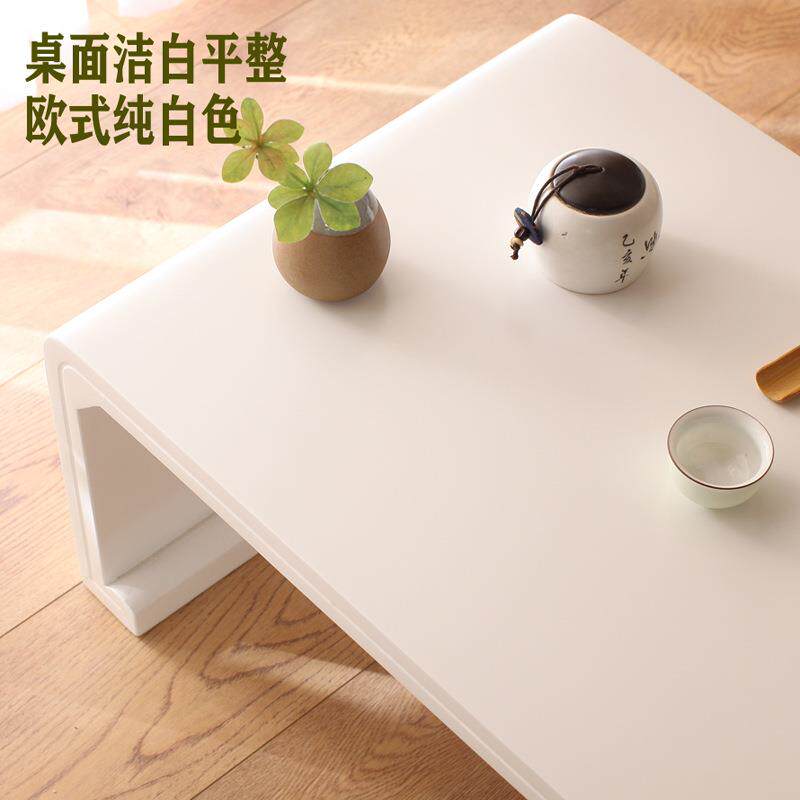 无品牌/包邮白色阳台桌小式子日榻榻米茶几飘窗实木地台窗台桌简