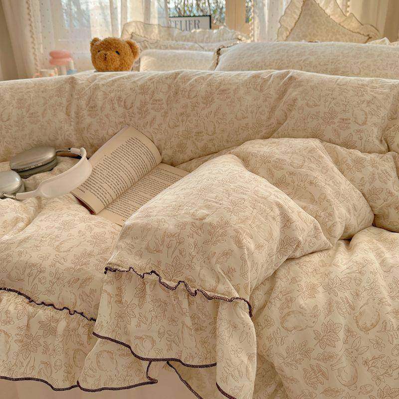 韩版j265656主风水洗棉公四件套单床套学生宿舍床裙三件套床被笠,床上用品,床品套件/四件套/多件套,淘宝优惠券,粉丝福利购,淘宝优惠卷