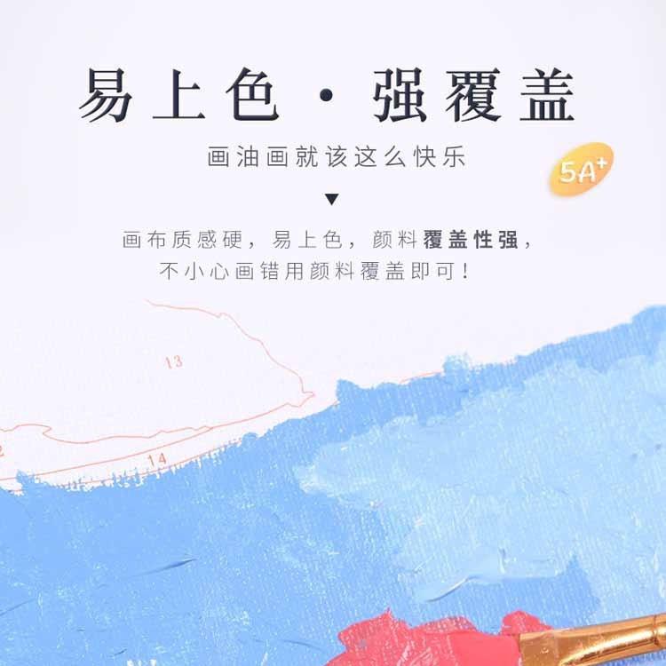 数字油直画厂家供客厅书房装饰画手卉工色花油画手绘41257填充填图片