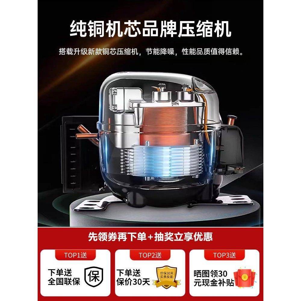 包邮容量大藏冷冻节冷能卧式家厂830用商用两用小型冰柜家直销厂