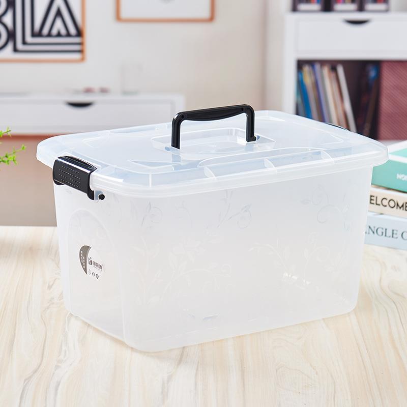 湘用凯大容量透明玩收纳箱家衣柜迪衣物塑料盒子具后备箱无品牌/