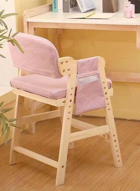 实学儿童习椅可25149升降学生餐写字椅木矫正坐姿靠背椅家用小椅