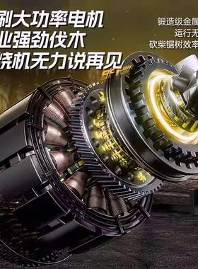 25款16寸电锯用电小型手持大容量锂伐木锯充电75327式户外家树电