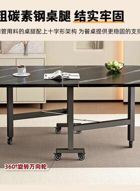 桌加厚折叠桌餐功长方书桌小PJO户型免安装可形移动多能简易饭桌