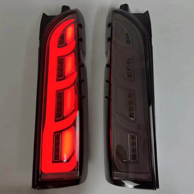 适用于丰田05-18款海狮hiace200系汽车LED尾灯改装刹车流水转向灯
