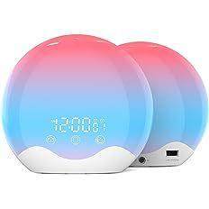 新款LED闹钟睡眠灯日出唤醒灯氛围灯欧美热销七彩绚丽灯贝壳时钟,鲜花速递/花卉仿真/绿植园艺,割草机/草坪机,淘宝优惠券,粉丝福利购,淘宝优惠卷