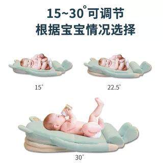 婴儿防吐奶斜坡垫新生儿宝宝防溢奶枕头喂奶床中床椰棕床垫可折叠