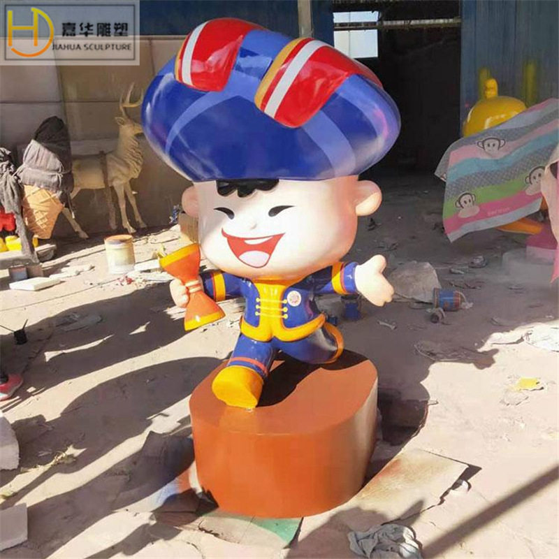 大型玻璃钢雕塑制作厂家园林景观小品卡通人物动物公仔吉祥物摆件