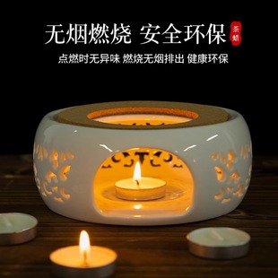 蜡烛家用无烟无味温茶煮茶炉茶蜡餐饮加热炉小蜡烛商用飘蜡腊烛台