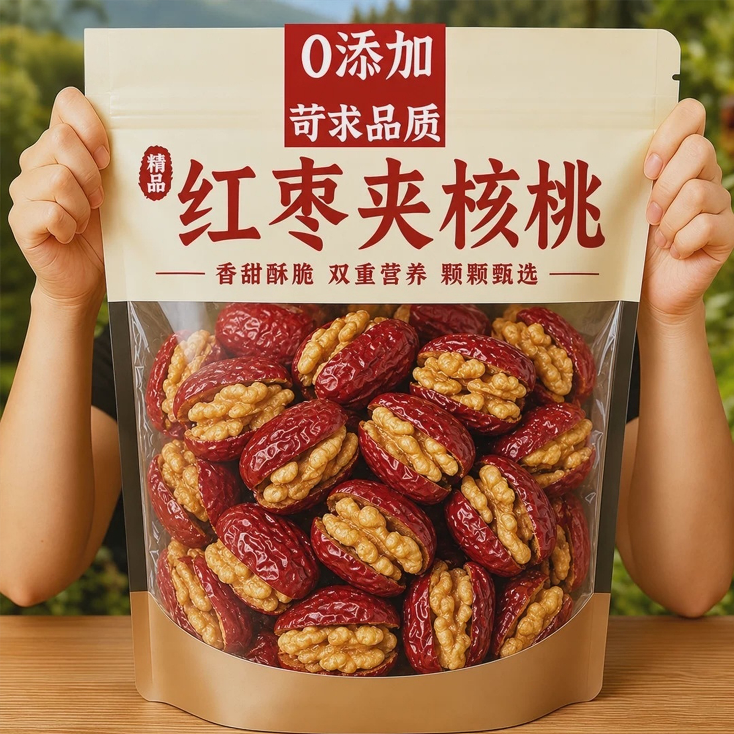 新疆红枣夹核桃独立小包装零食官方旗舰店孕妇特产正宗夹心特级