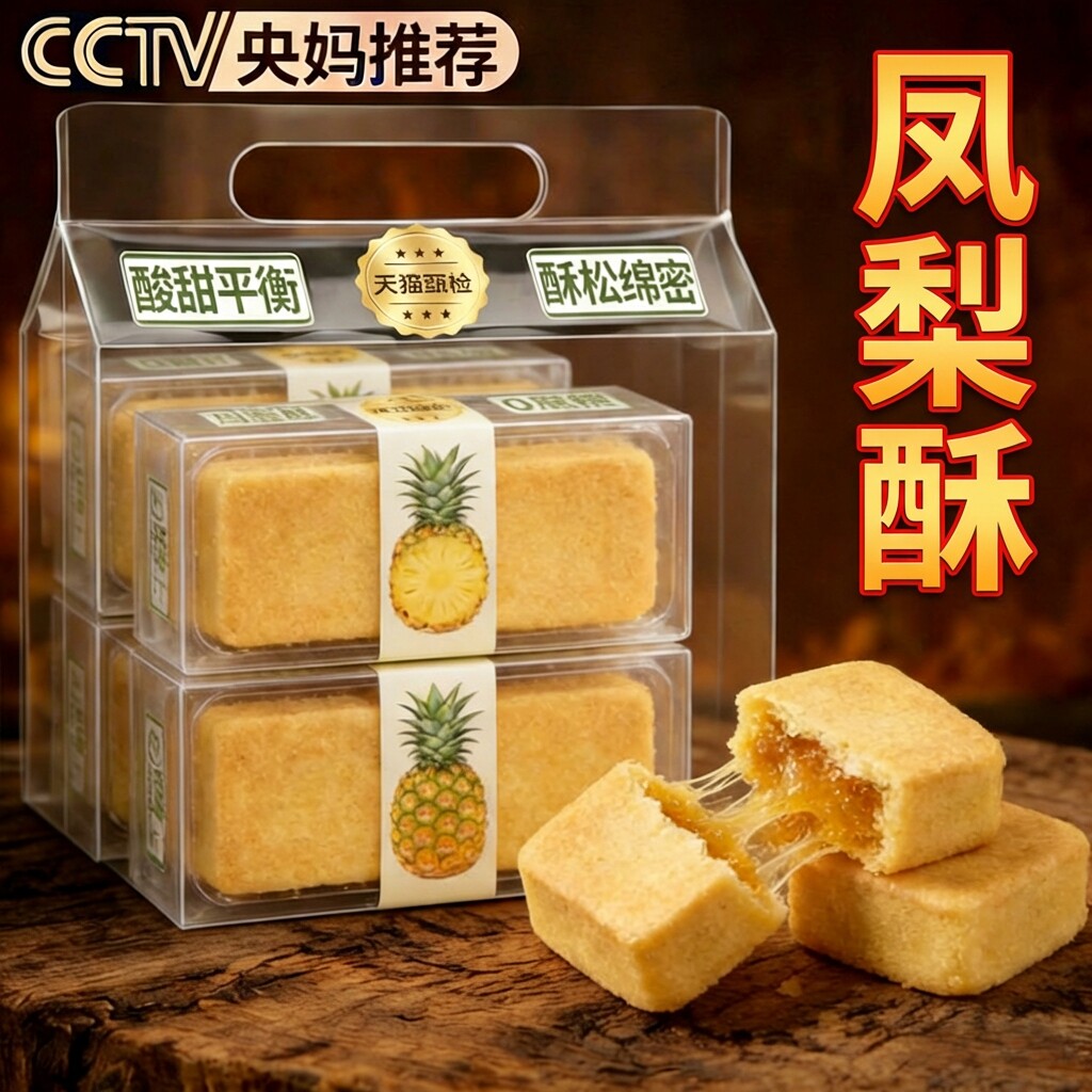 央妈推荐台湾原装进口正宗凤梨酥铁盒子官方旗舰店中式糕点下午茶