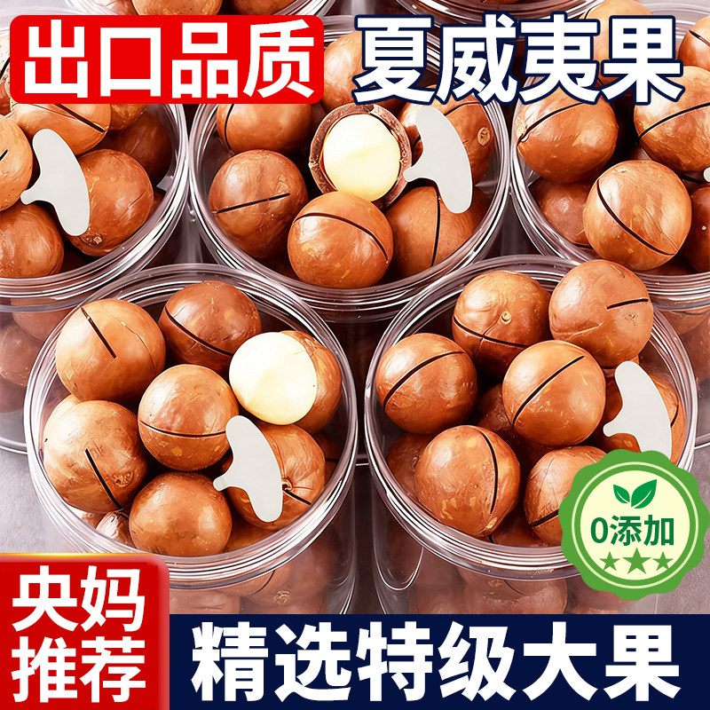 2025年新货原味夏威夷果罐装大颗粒去壳坚果仁零食年货批发旗舰店