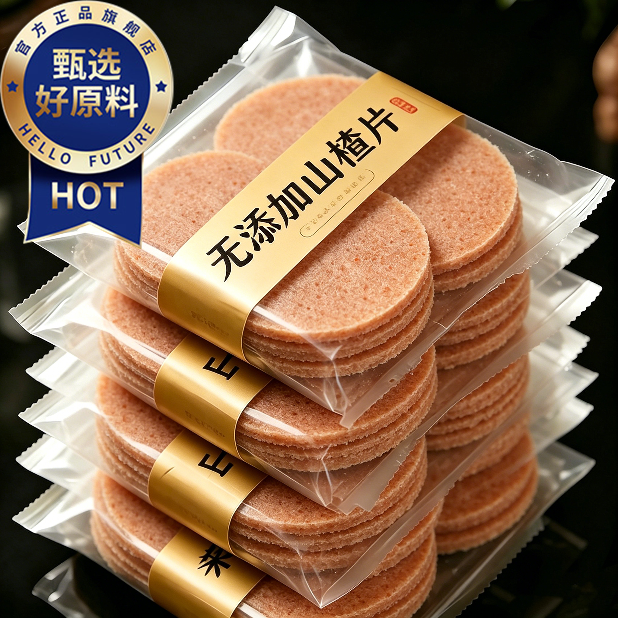 山楂片干正宗无添加官方旗舰店正品婴儿解馋零食无糖原味蓝莓桑葚