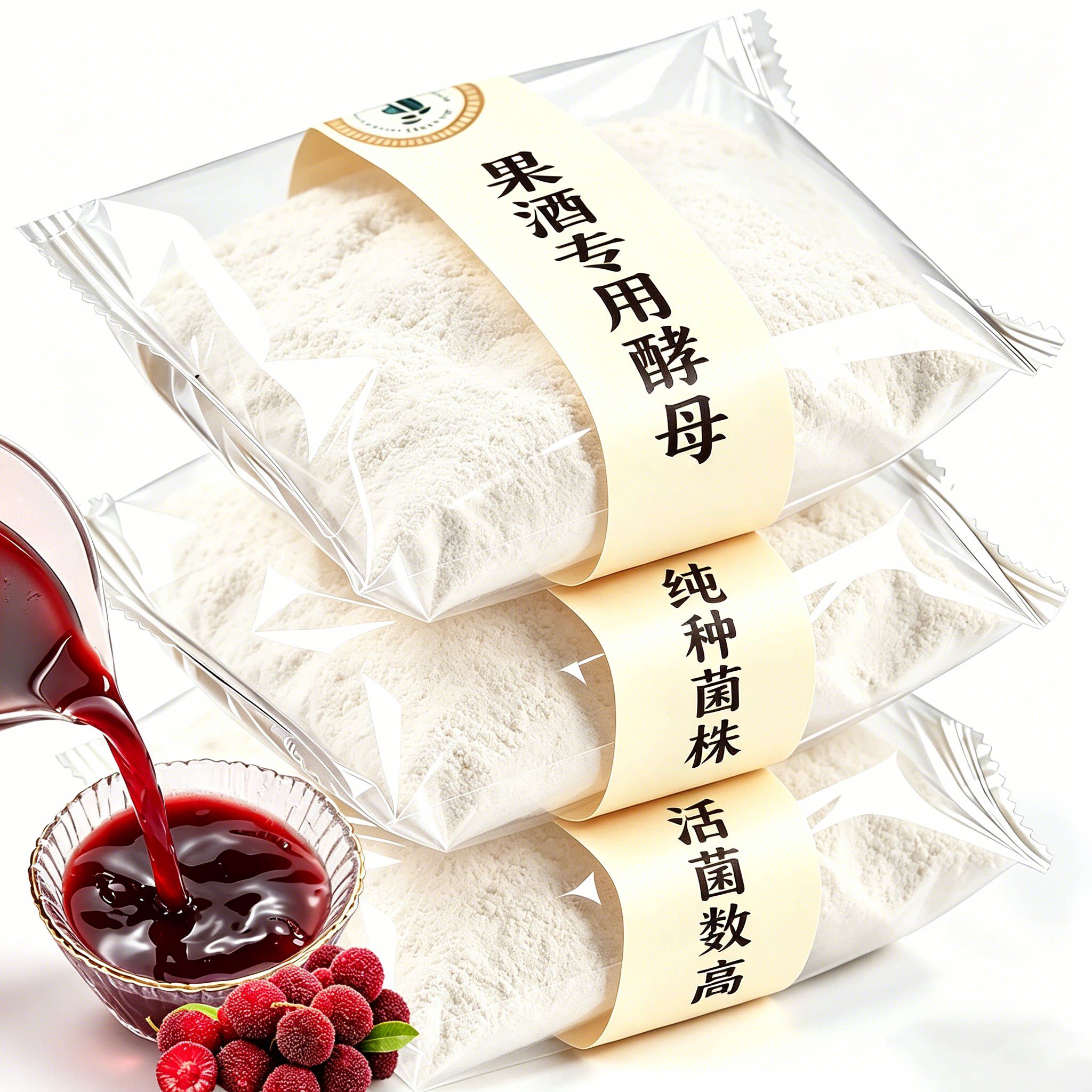 农科院果酒专用酵母官方旗舰店酿酒安琪家用酒曲葡萄发酵桔子自制