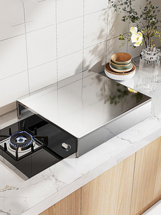 聚美世不锈钢燃气灶支架厨房储物架防滑电磁炉炉具支架燃气灶盖