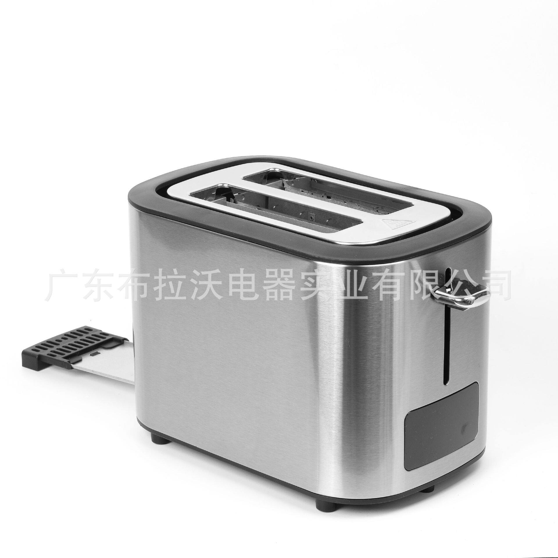 触摸屏烤面包机欧规不锈钢多士炉 2片六档家用自动小型早餐吐司机