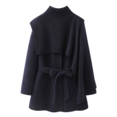 arioseo品艾诺丝官方旗舰店2025冬新披肩斗篷双面羊绒大衣W373272