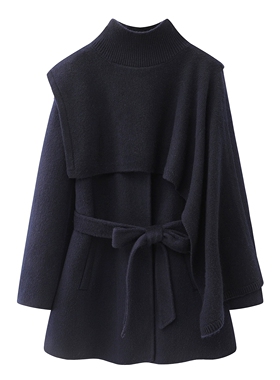 arioseo品艾诺丝官方旗舰店2025冬新披肩斗篷双面羊绒大衣W373272