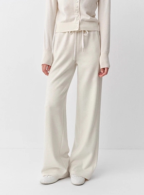 arioseo品艾诺丝官方旗舰店2025冬新款松紧腰抽绳休闲裤AR313008