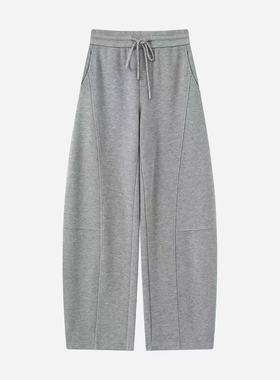 arioseo品艾诺丝官方旗舰店2025冬新松紧腰弯刀裤休闲裤AR314003