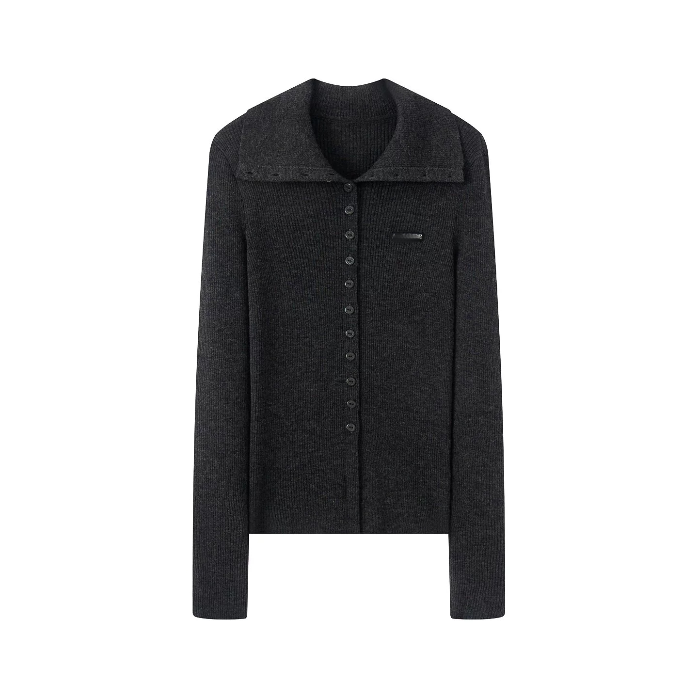 冬款绵羊毛翻领针织衫毛衣