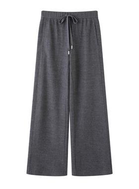 arioseo品艾诺丝官方旗舰店2025冬新款抽绳针织休闲裤女AR314111