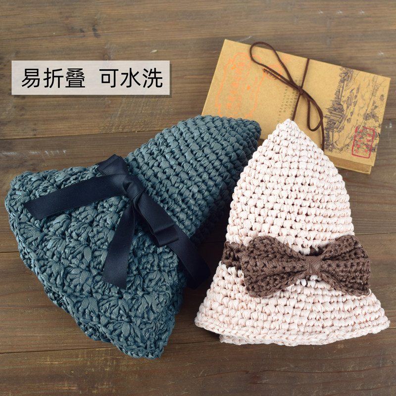 日禾藤条线材料 手工编织diy夏季草帽遮阳帽钩包包丝带钩帽子的线