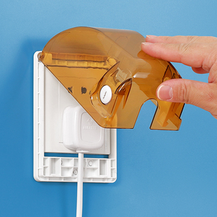 插座保护盖儿童防触电开关套自粘开关防水罩粘贴式浴室插头防水盒