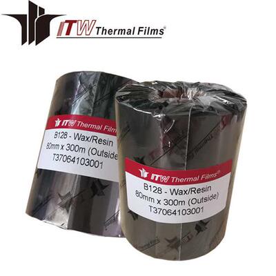 条码碳带ITW碳带B128碳带可打铜版纸 合成纸