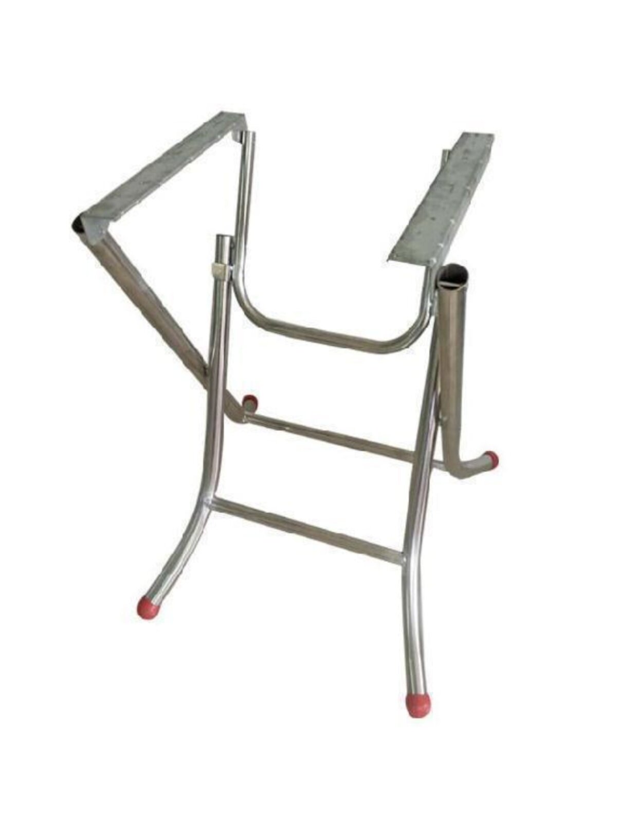 不锈钢桌子脚架铁架子圆桌架餐台脚餐桌铁脚大排档可调折架弹簧架