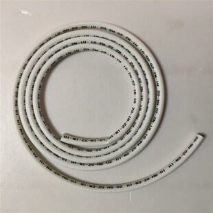 PVC白色亚光阻燃号码管 硕方/丽标号管机打印梅花内齿套管1.5/2.5