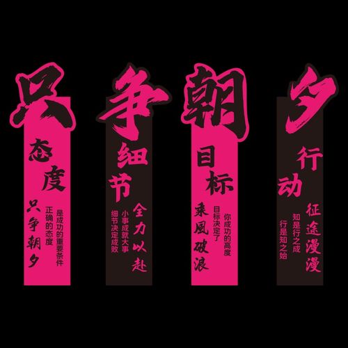 办公室墙面装饰员工团队激励志标语贴纸会议室布置楼梯文化背景3d