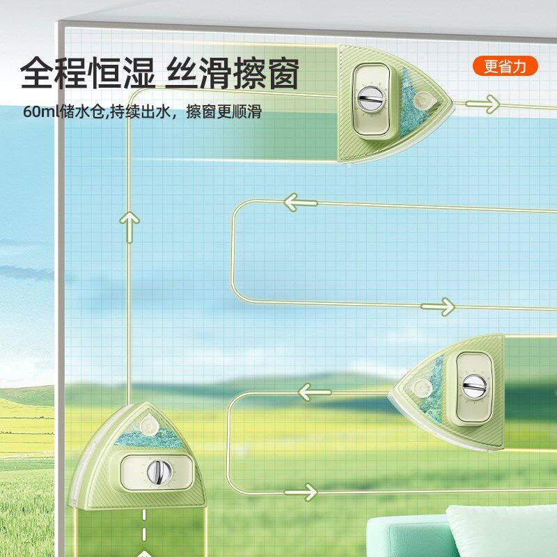 强磁擦玻璃神器家用2024新款双面擦高楼搽窗户清洁保洁玻璃刮刷