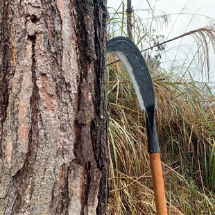 苗家手工锻打夹钢砍柴刀家用农用砍树刀开荒开山钓鱼柴刀老式镰刀